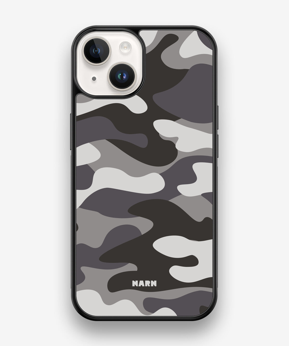 iPhone 14 Hard Case – Grey Camo - View 1