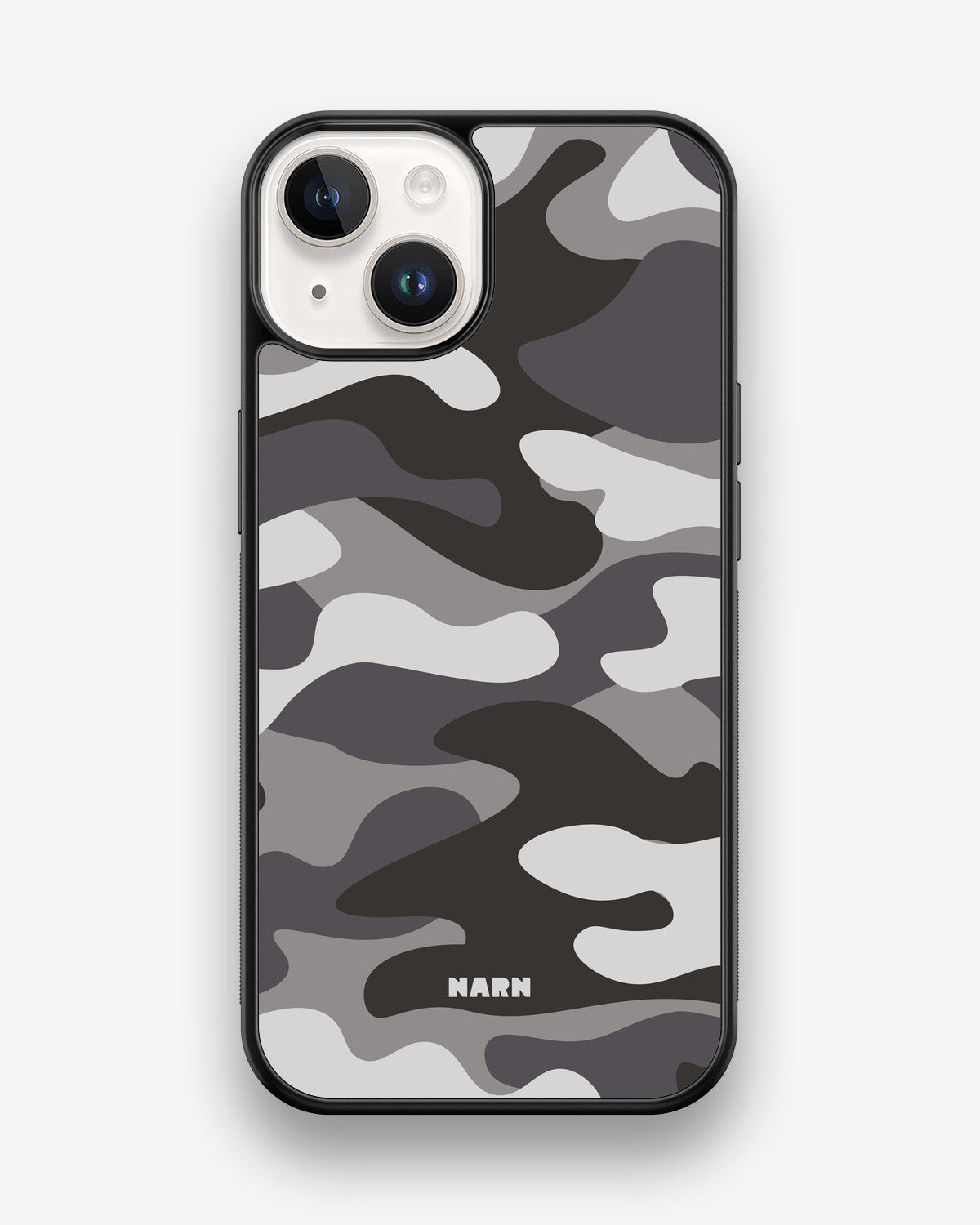 iPhone 14 Hard Case – Grey Camo - View 1