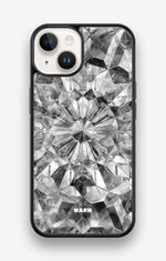 iPhone 14 Hard Case – Grey Crystals - View 1
