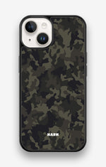 iPhone 14 Hard Case – Jungle Green Camo - View 1