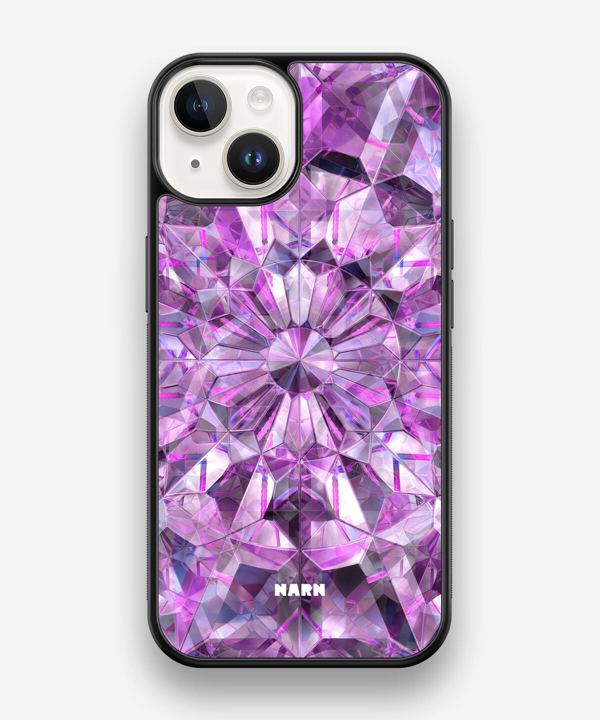 iPhone 14 Hard Case – Lavender Crystals - View 1