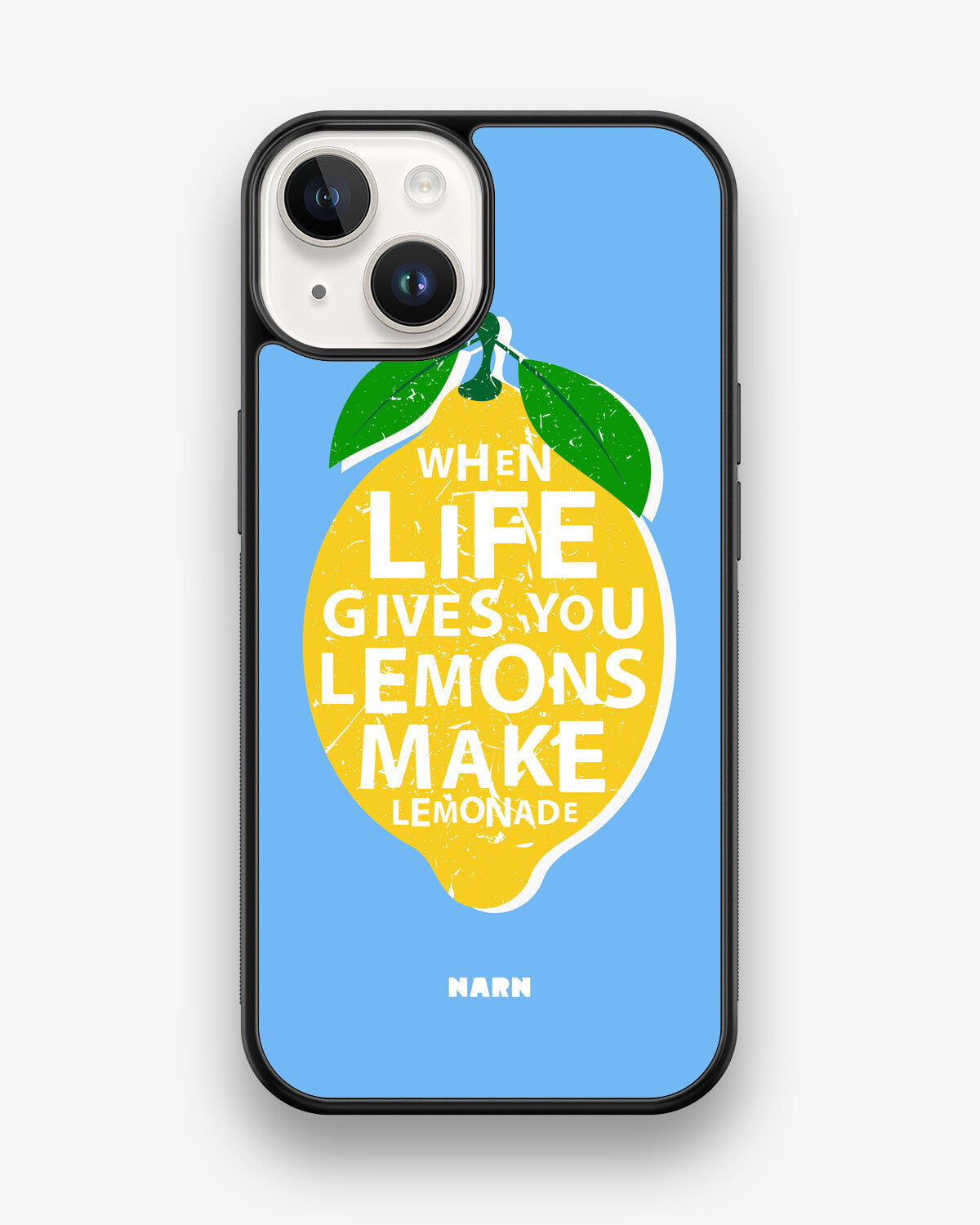 iPhone 14 Hard Case – Lemon Quote - View 1