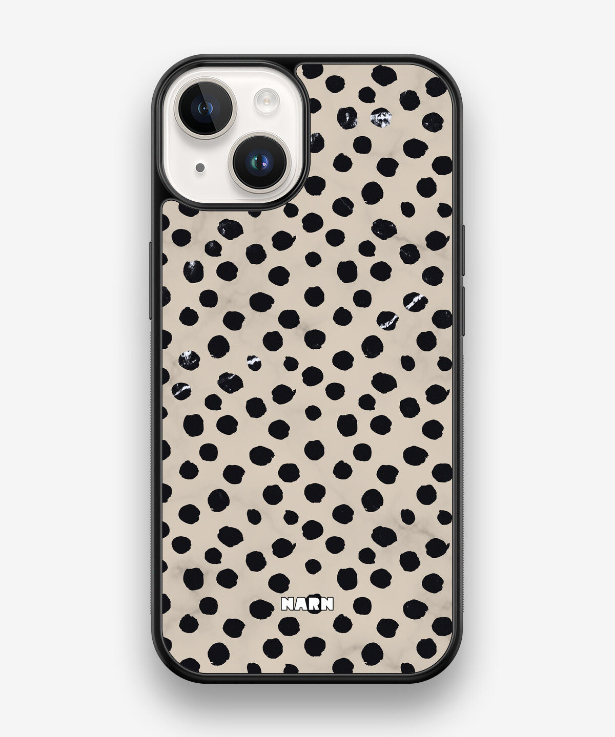 iPhone 14 Hard Case – Marble Dots - View 1