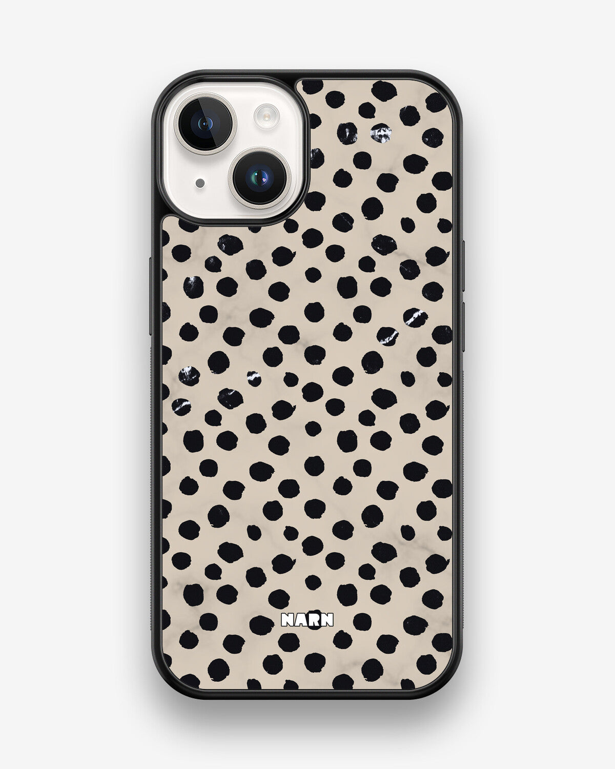 iPhone 14 Hard Case – Marble Dots - View 1
