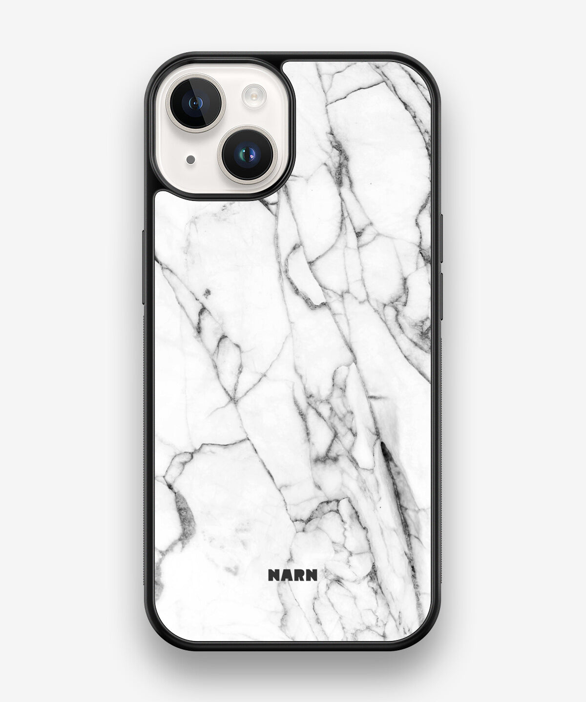 iPhone 14 Hard Case – Milky Marble - View 1