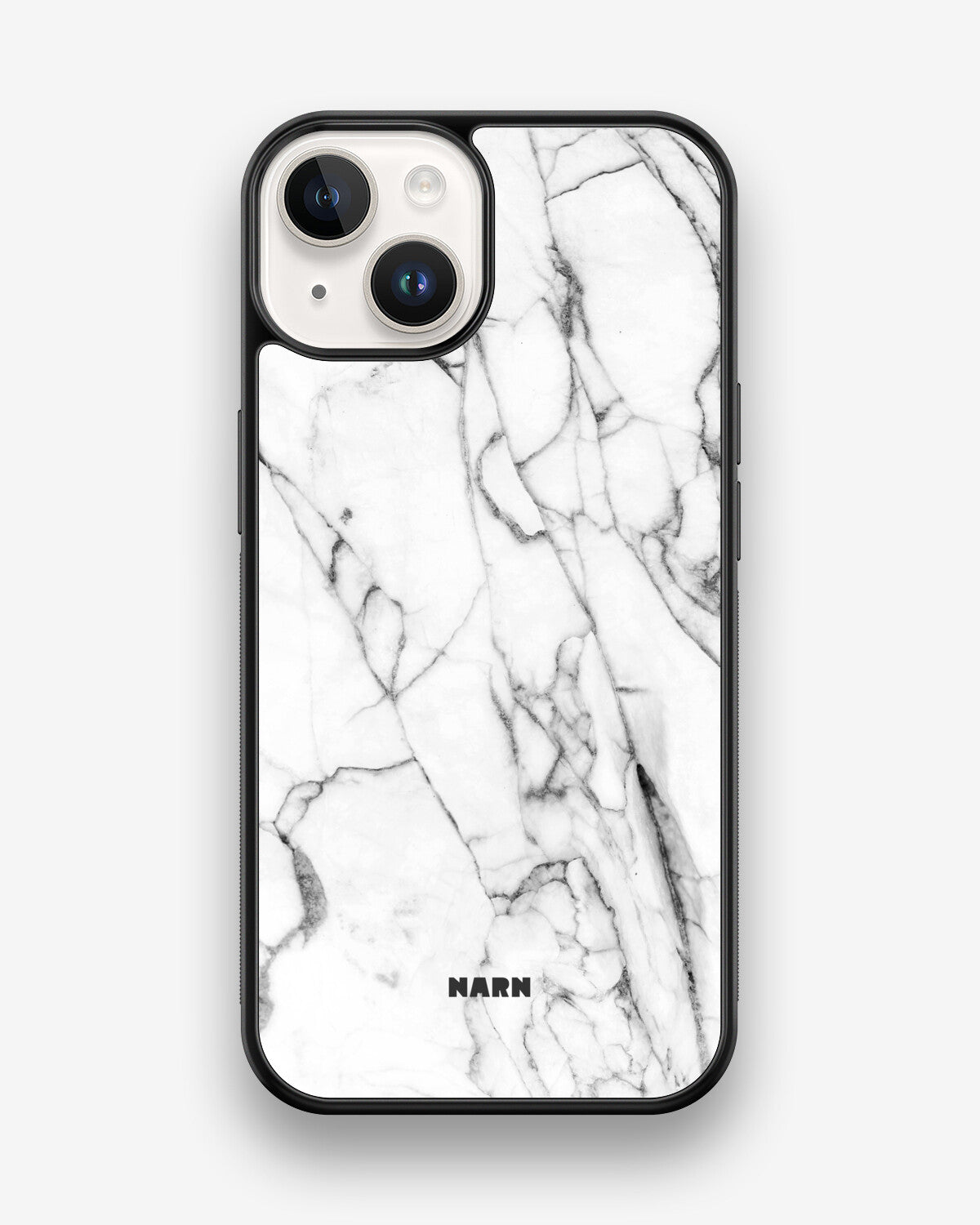 iPhone 14 Hard Case – Milky Marble - View 1