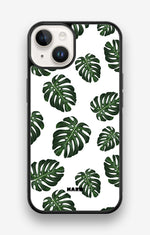 iPhone 14 Hard Case – Monstera Pattern - View 1