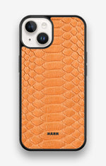 iPhone 14 Hard Case – Orange Snake - View 1