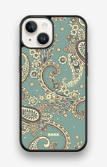 iPhone 14 Hard Case – Paisley Green - View 1