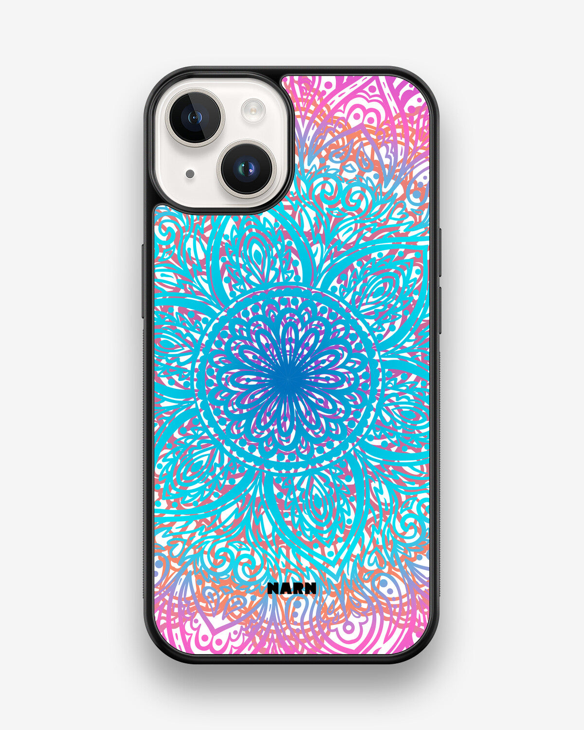 iPhone 14 Hard Case – Pastel Mandala - View 1