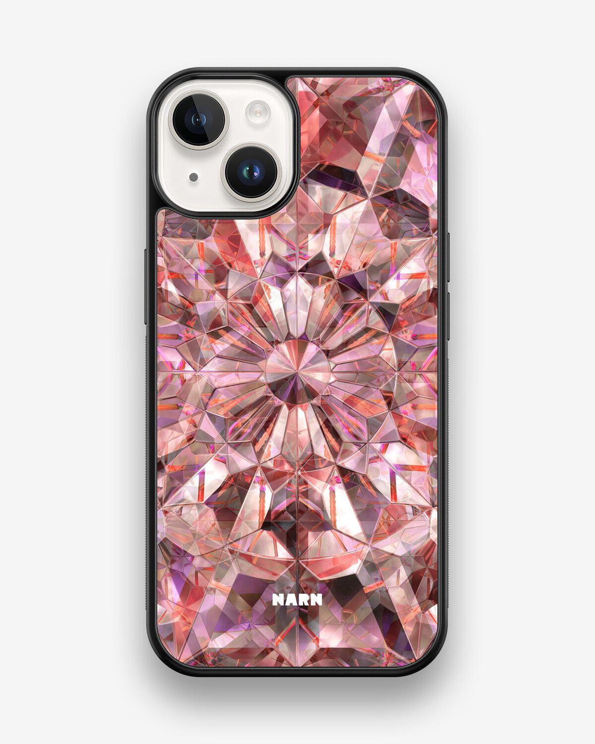 iPhone 14 Hard Case – Pink Crystals - View 1