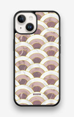 iPhone 14 Hard Case – Pink Marble Waves - View 1