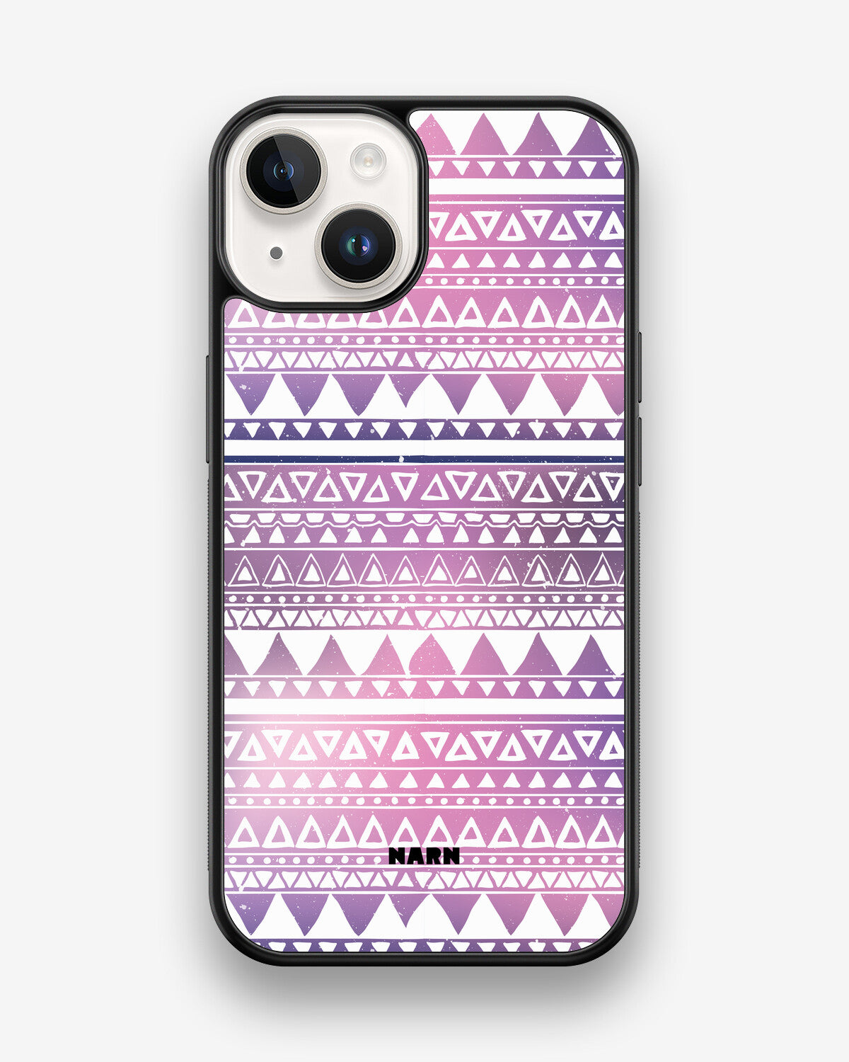 iPhone 14 Hard Case – Purple Aztec - View 1