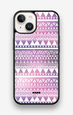 iPhone 14 Hard Case – Purple Aztec - View 1