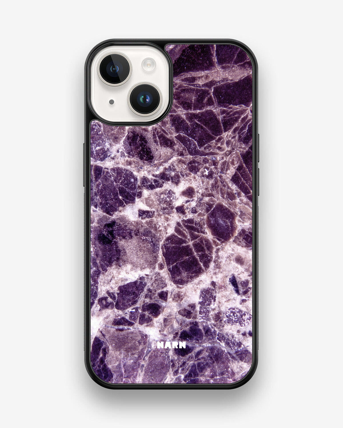 iPhone 14 Hard Case – Purple Marble - View 1