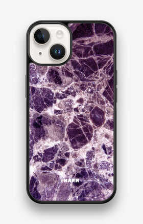 iPhone 14 Hard Case – Purple Marble - View 1