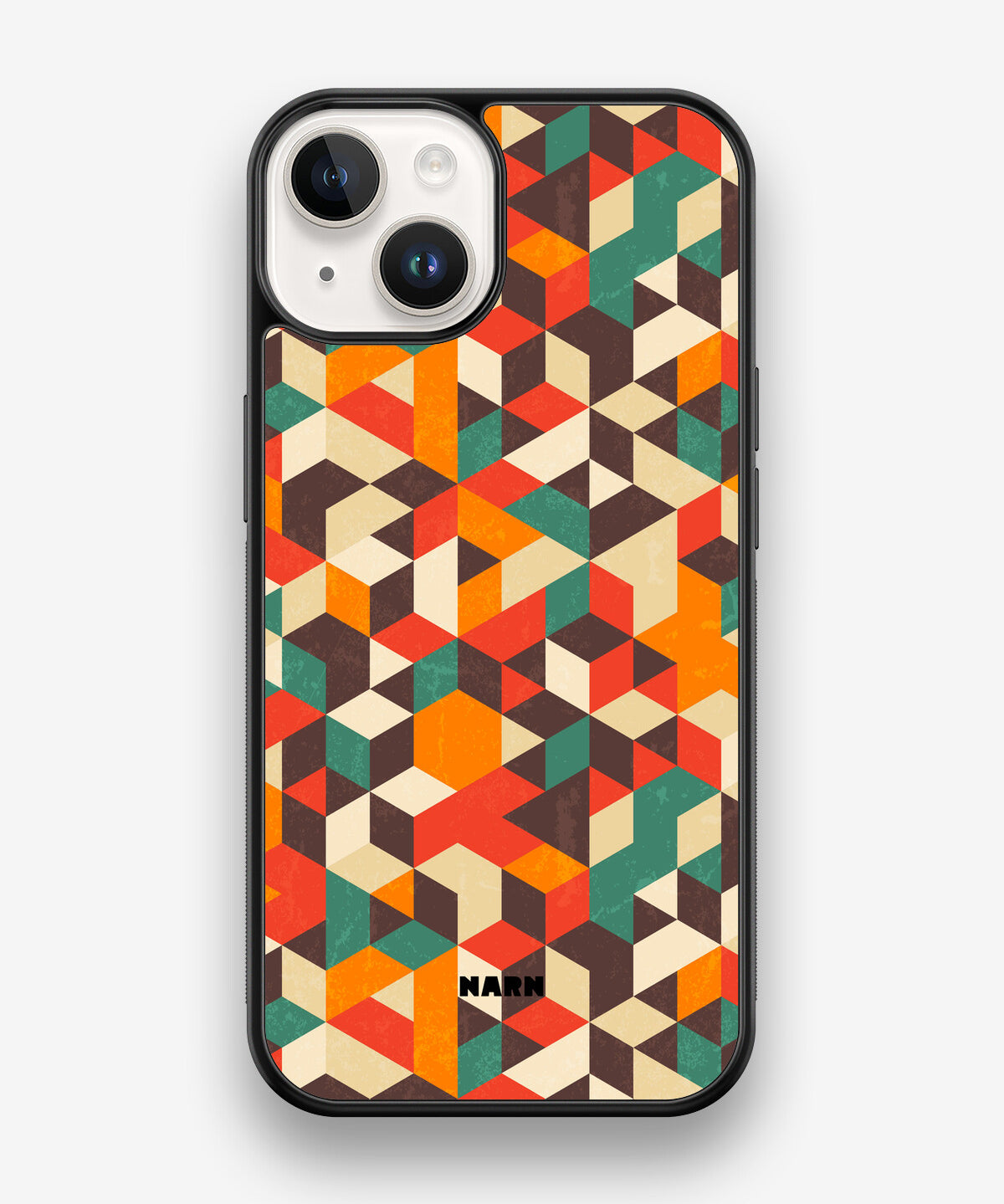 iPhone 14 Hard Case – Retro Geometric - View 1