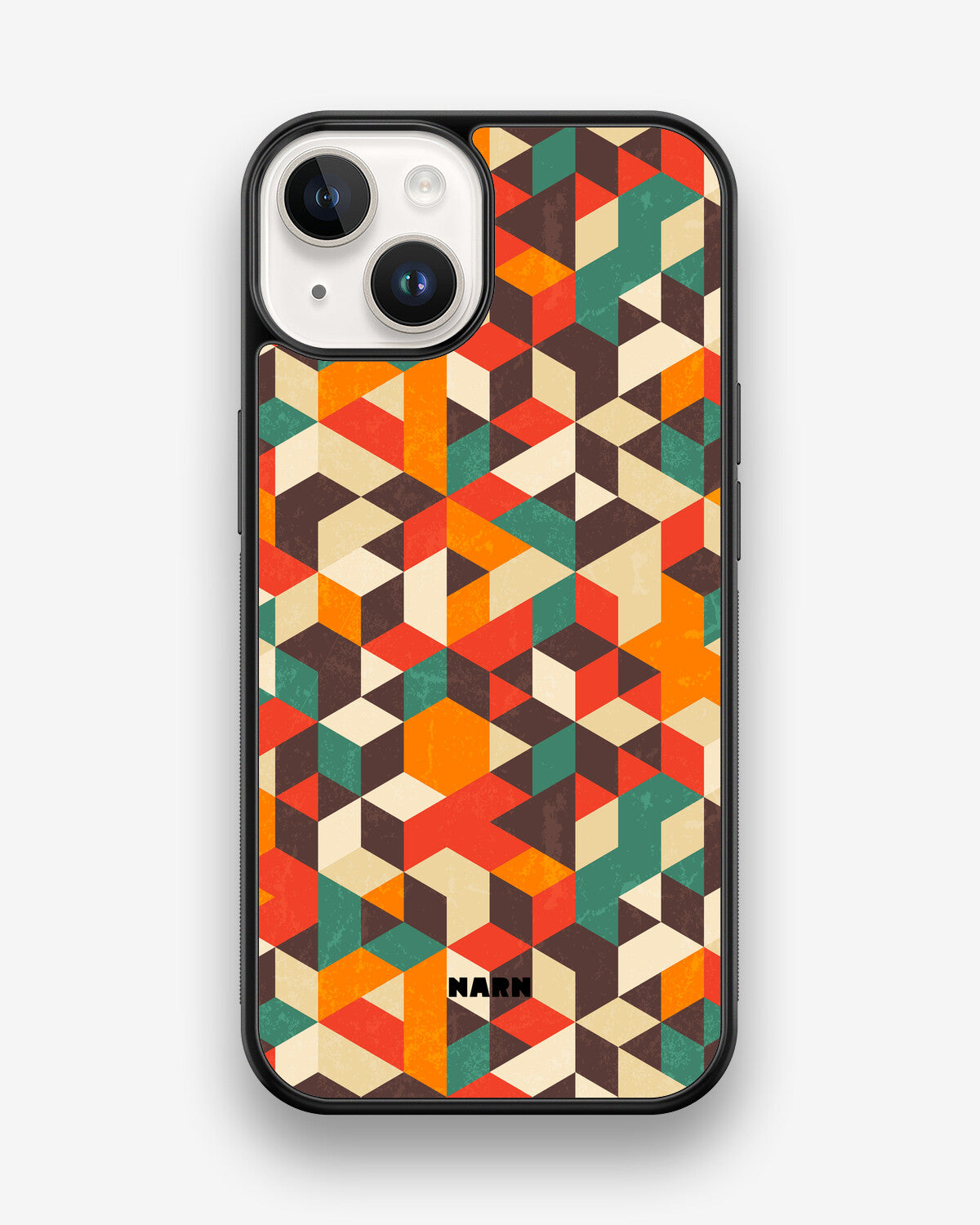 iPhone 14 Hard Case – Retro Geometric - View 1