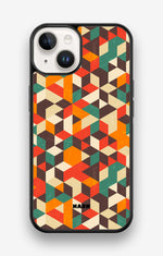 iPhone 14 Hard Case – Retro Geometric - View 1
