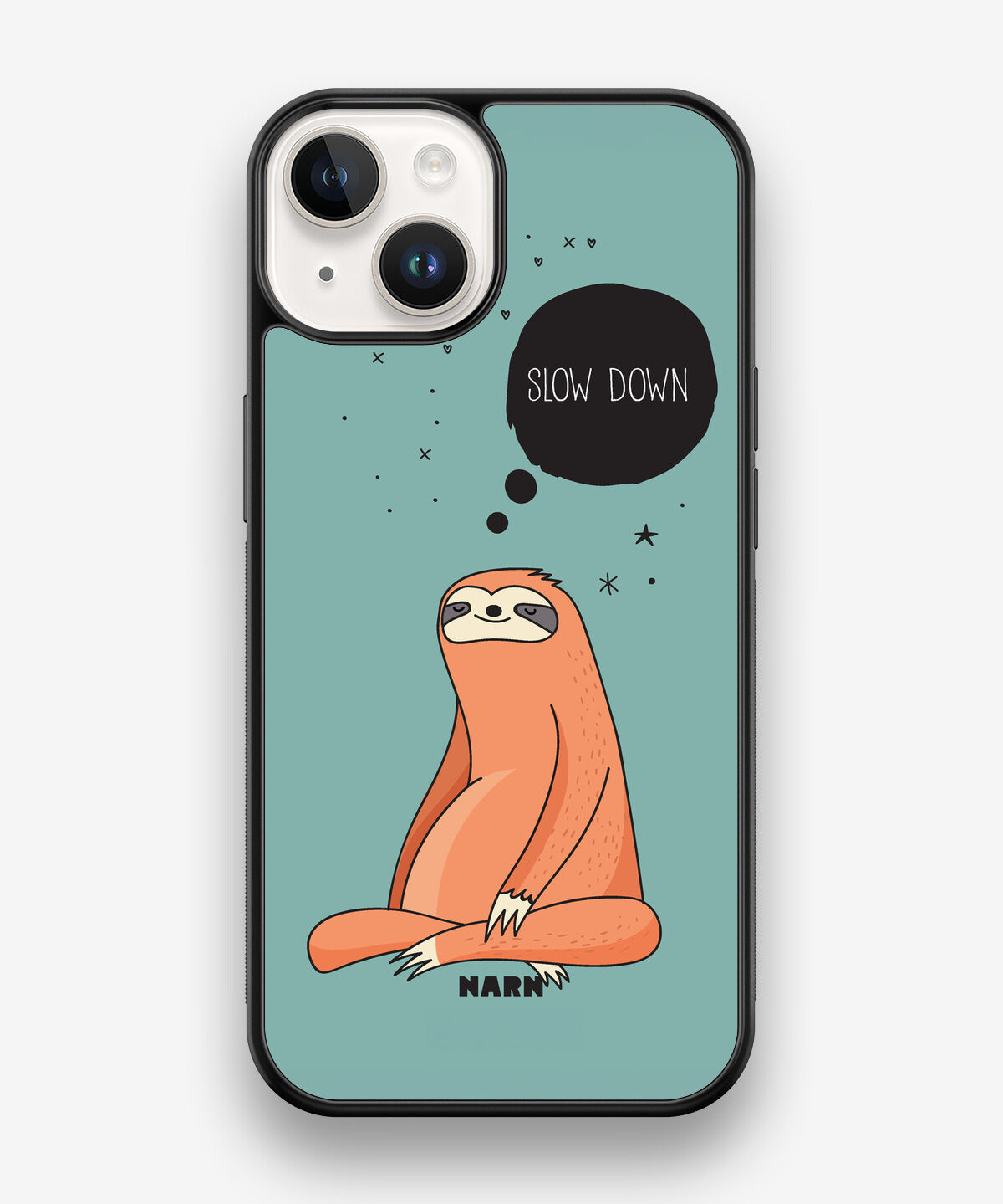 iPhone 14 Hard Case – Slow Down Sloth - View 1