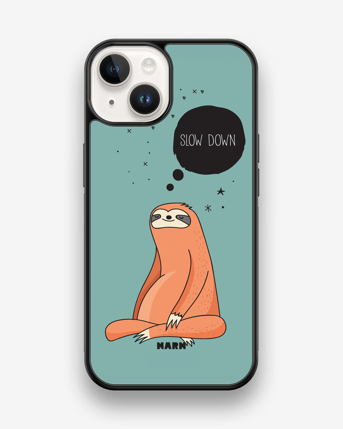 iPhone 14 Hard Case – Slow Down Sloth - View 1