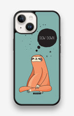iPhone 14 Hard Case – Slow Down Sloth - View 1