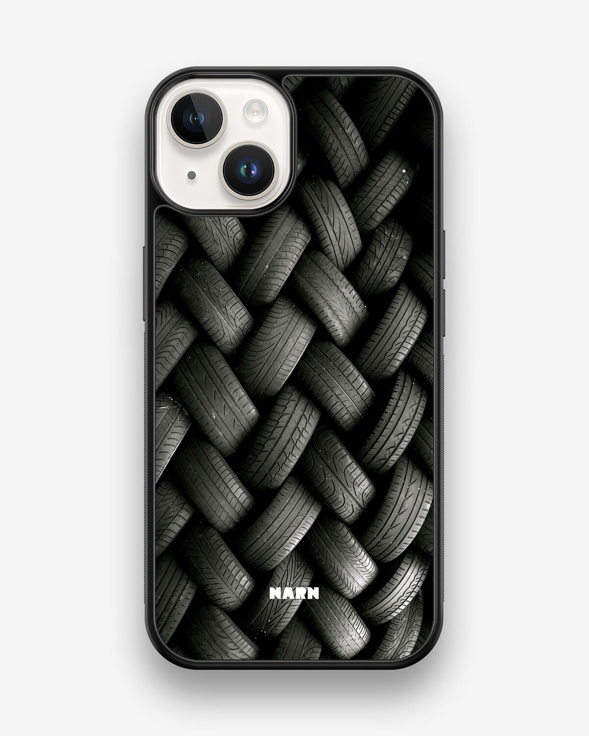 iPhone 14 Hard Case – Tires Wall - View 1
