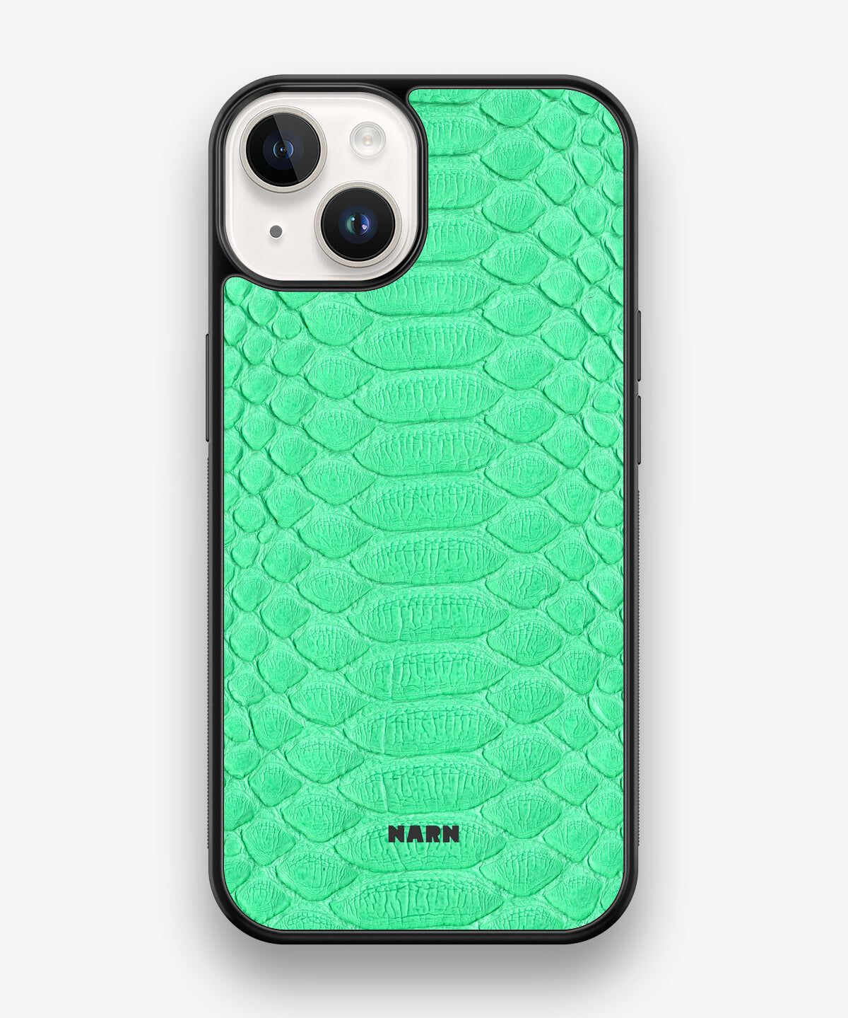 iPhone 14 Hard Case – Turquoise Snake - View 1