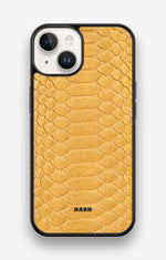 iPhone 14 Hard Case – Yellow Snake - View 1