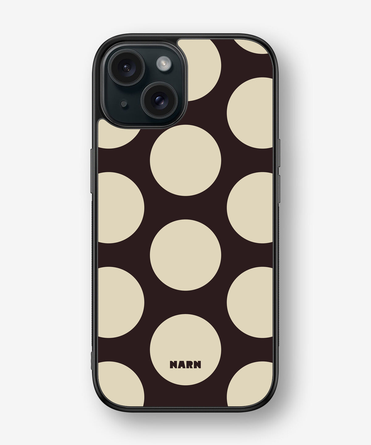 iPhone 15 Hard Case – Bold Dots - View 1