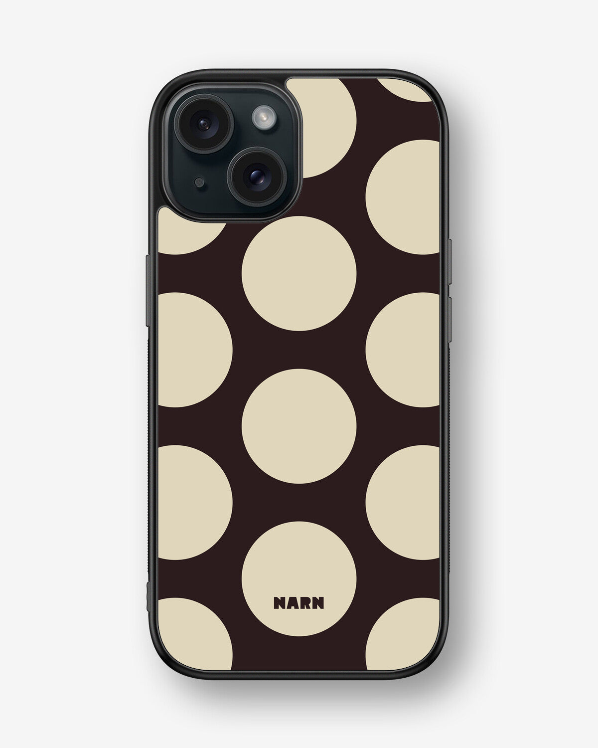 iPhone 15 Hard Case – Bold Dots - View 1