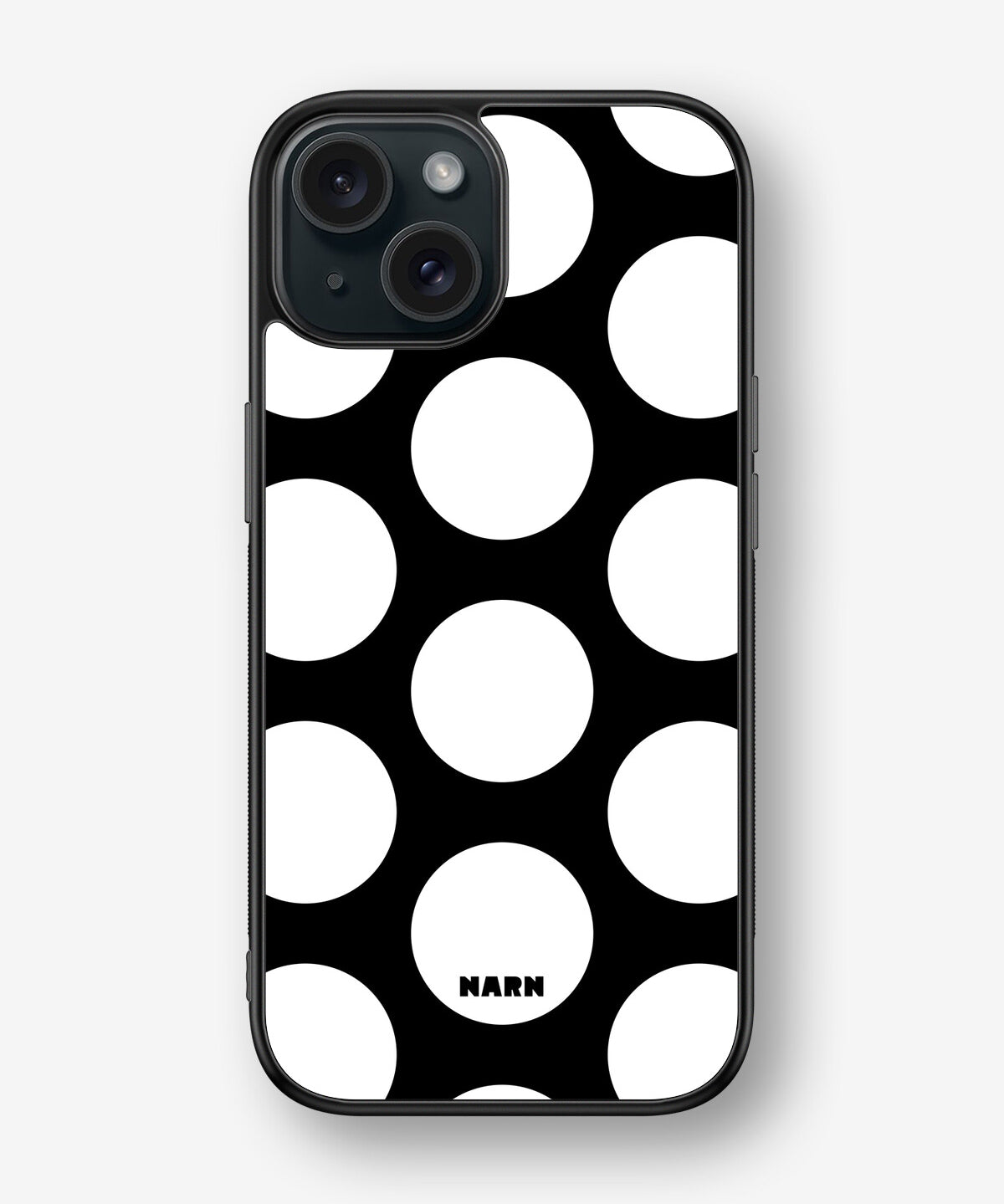 iPhone 15 Hard Case – Bold Dots - View 1