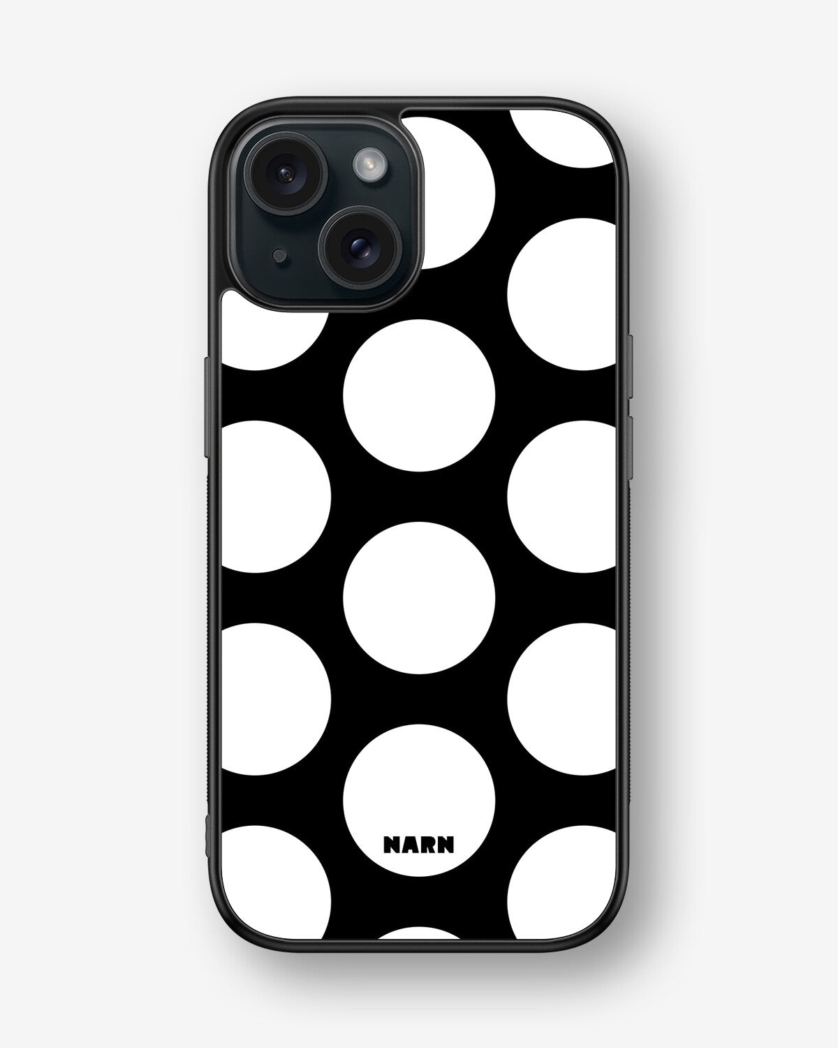 iPhone 15 Hard Case – Bold Dots - View 1