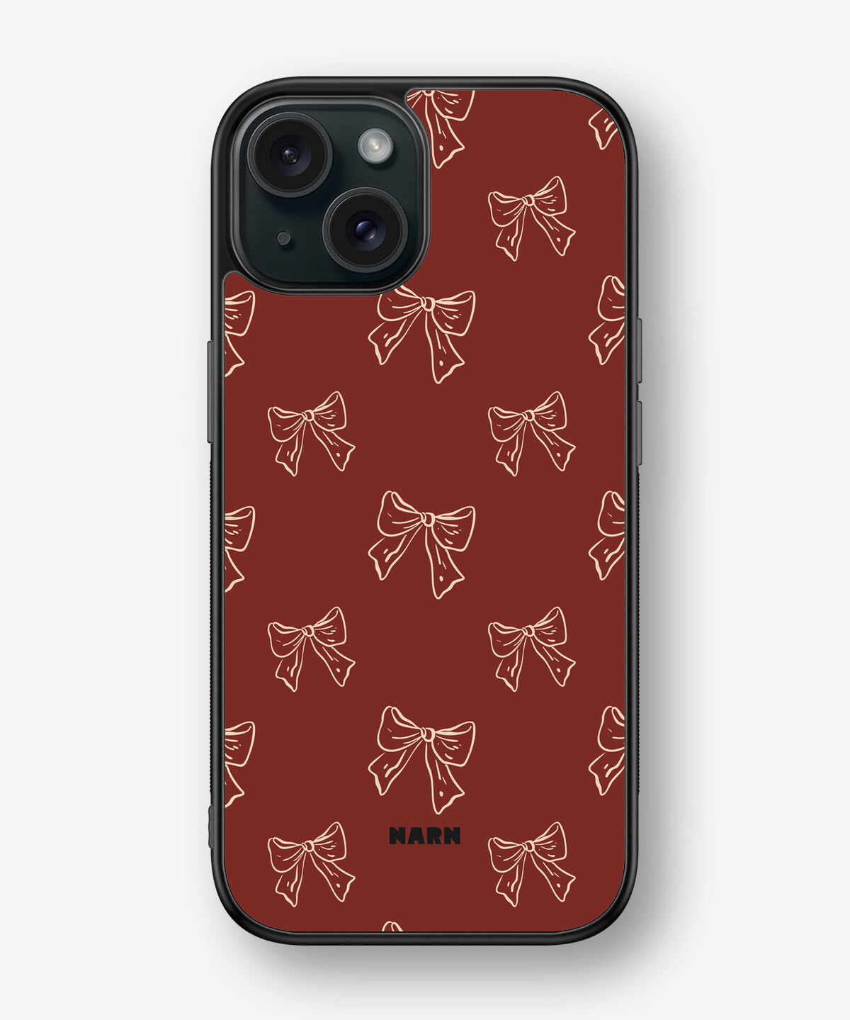 iPhone 15 Hard Case – Cherry Bows - View 1