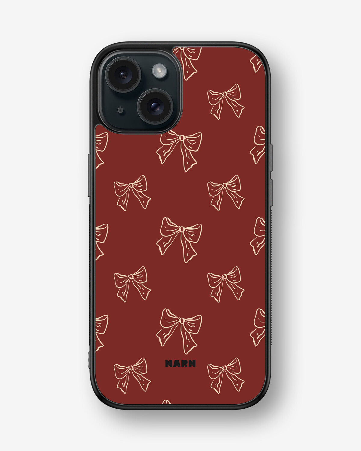 iPhone 15 Hard Case – Cherry Bows - View 1