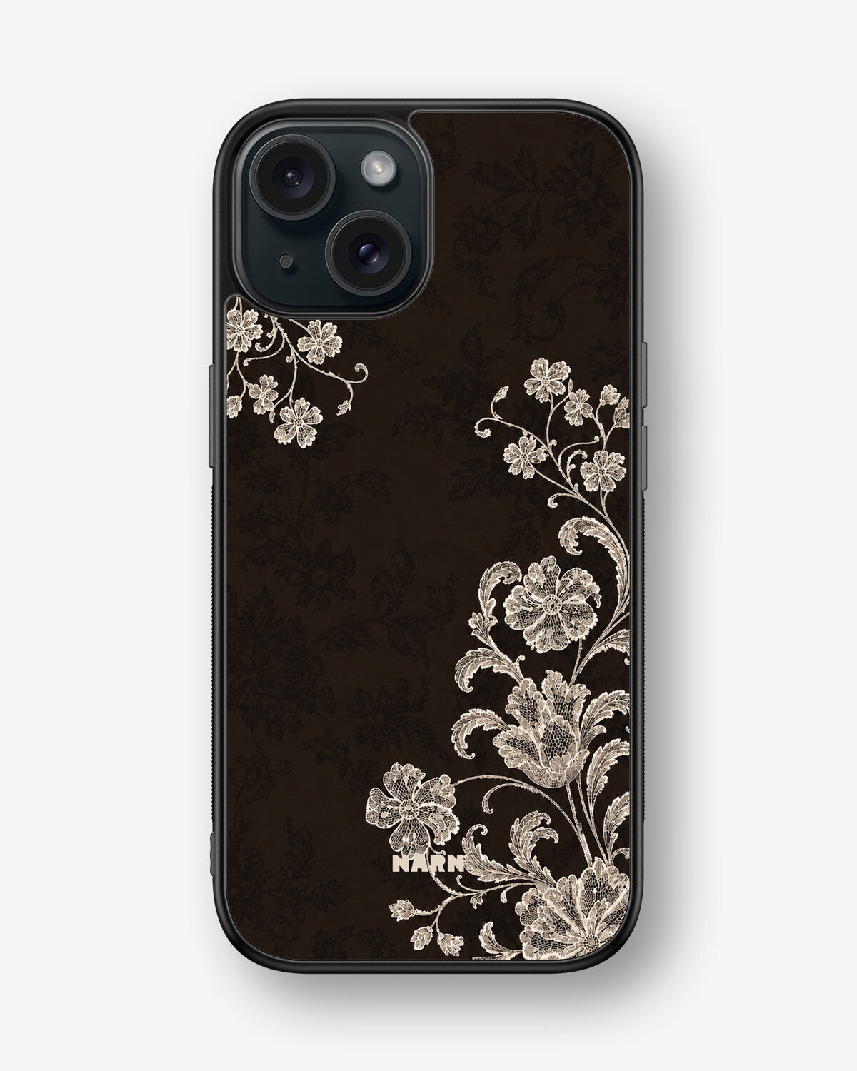 iPhone 15 Hard Case – Ivory Bloom - View 1