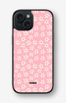 iPhone 15 Hard Case – Pink Daisy - View 1