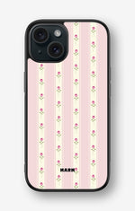 iPhone 15 Hard Case – Rose Lines - View 1
