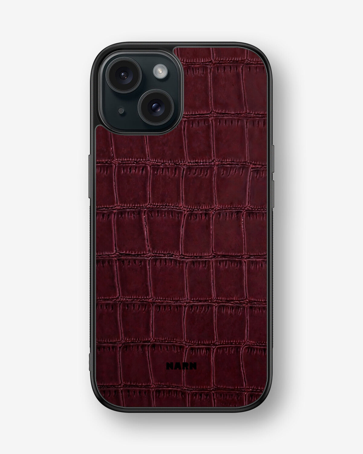 iPhone 15 Hard Case – Rouge Croc - View 1