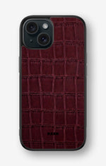 iPhone 15 Hard Case – Rouge Croc - View 1