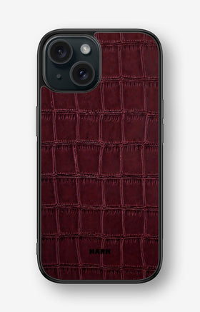 iPhone 15 Hard Case – Rouge Croc - View 1