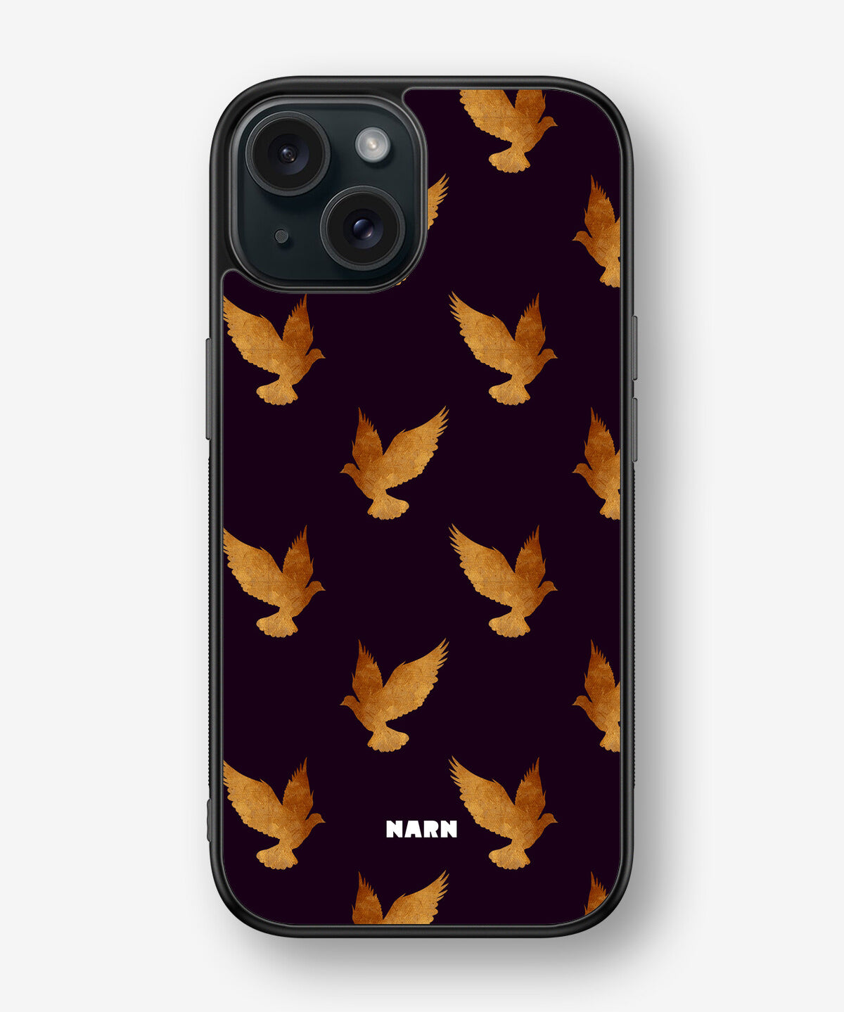 iPhone 15 Hard Case – Royal Doves - View 1
