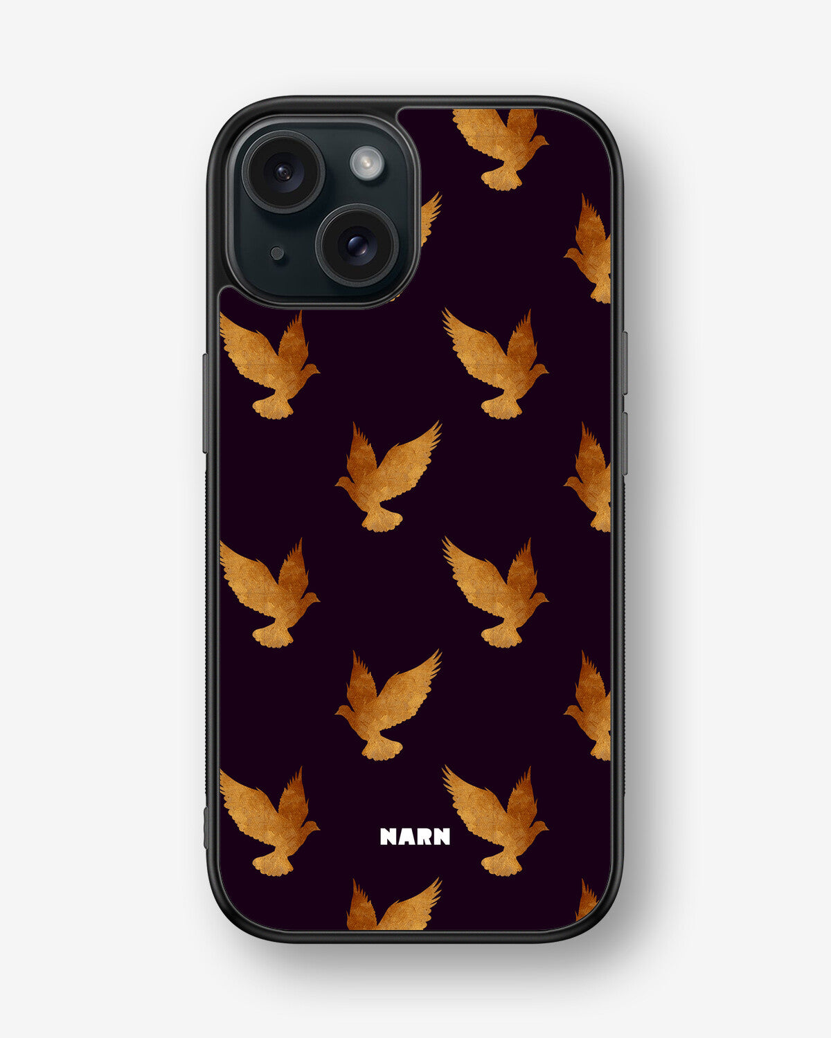 iPhone 15 Hard Case – Royal Doves - View 1