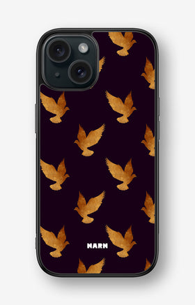 iPhone 15 Hard Case – Royal Doves - View 1