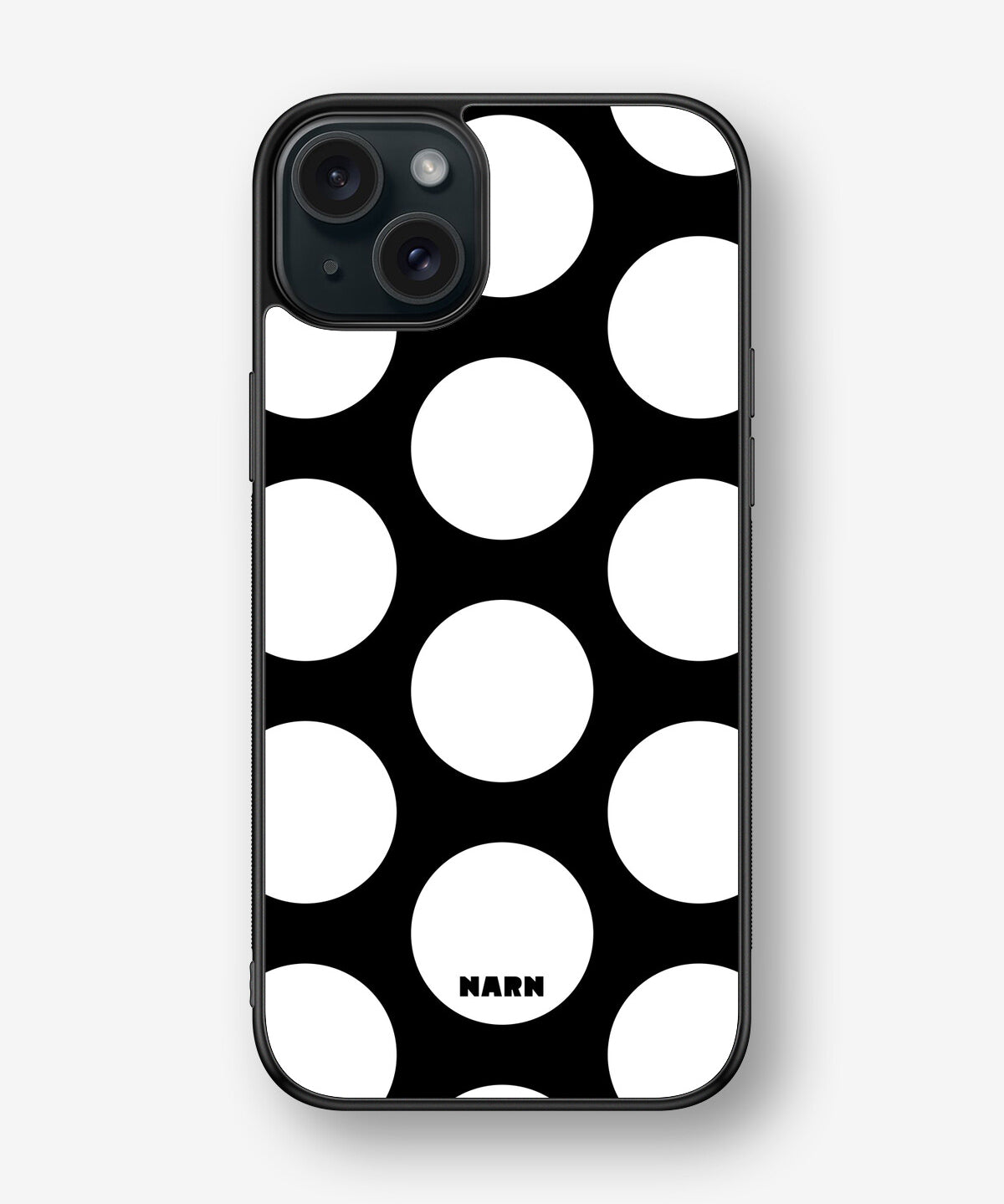 iPhone 15 Plus Hard Case – Bold Dots - View 1