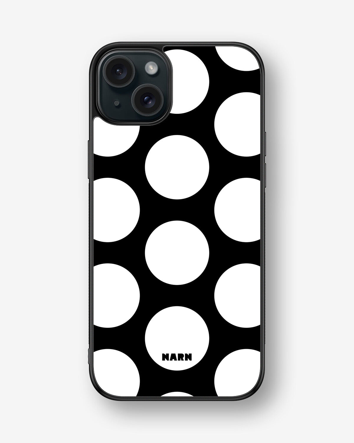 iPhone 15 Plus Hard Case – Bold Dots - View 1