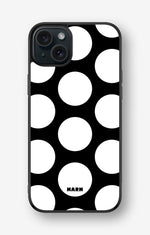 iPhone 15 Plus Hard Case – Bold Dots - View 1