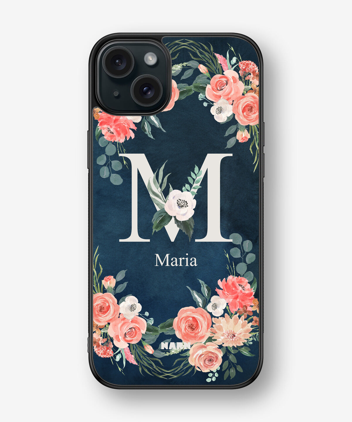 iPhone 15 Plus Hard Case – Custom - Floral - View 1