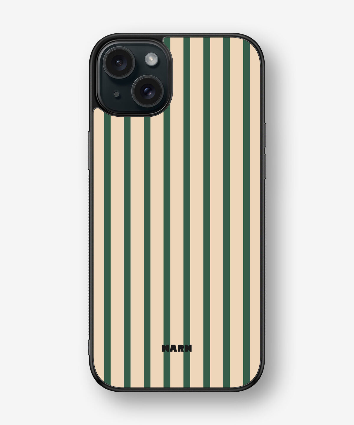 iPhone 15 Plus Hard Case – Evergreen Stripe - View 1