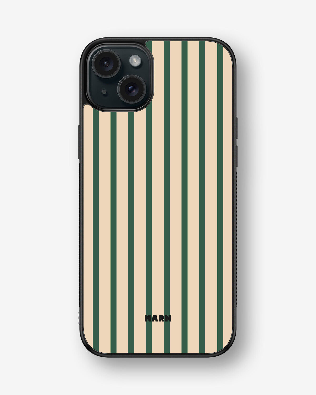 iPhone 15 Plus Hard Case – Evergreen Stripe - View 1